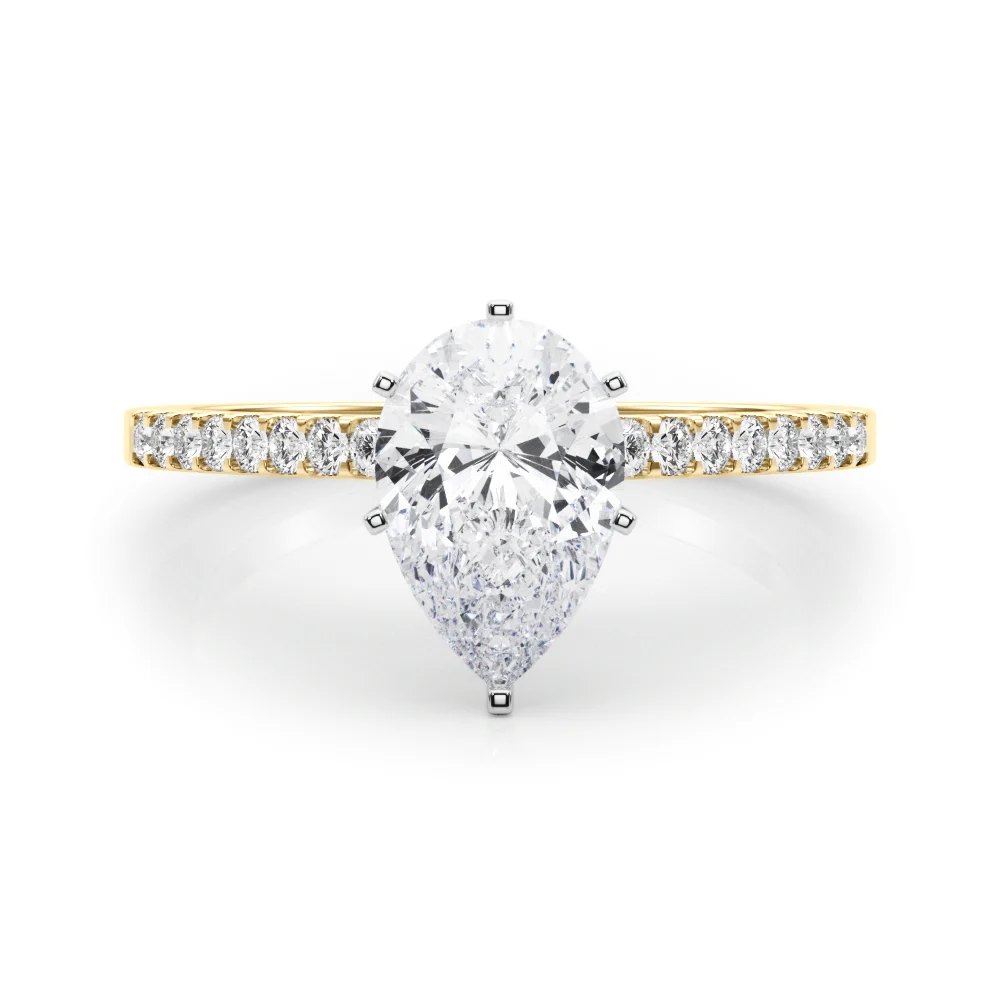 Single Row Cathedral Engagement Ring - Image 67