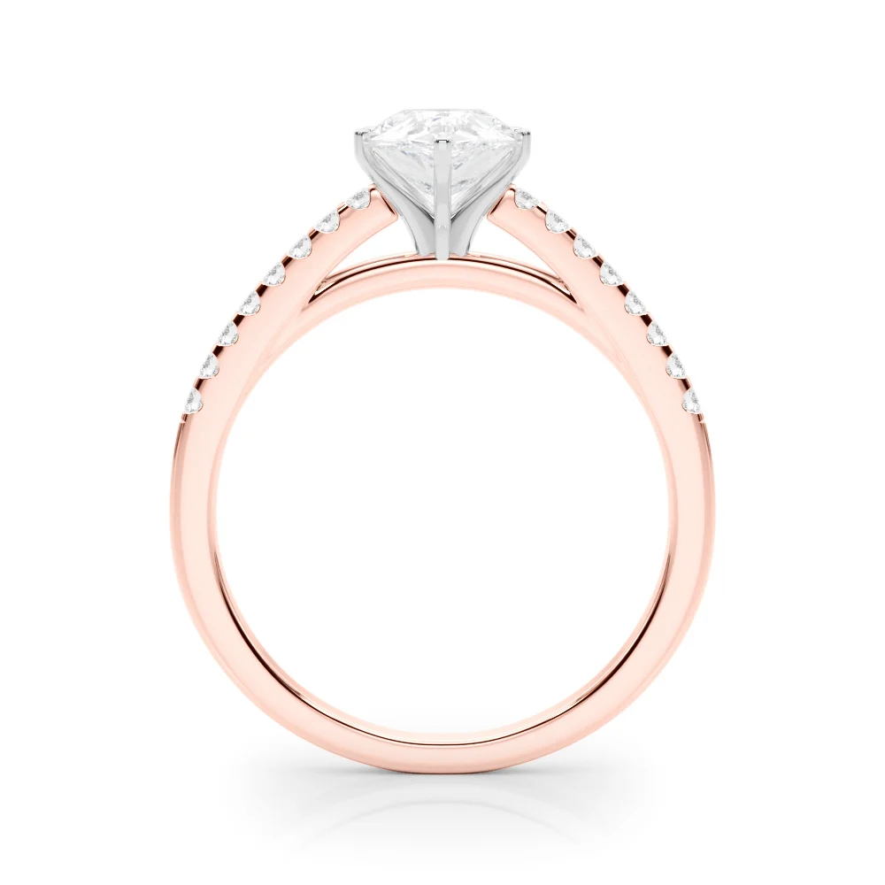 Single Row Cathedral Engagement Ring - Image 97