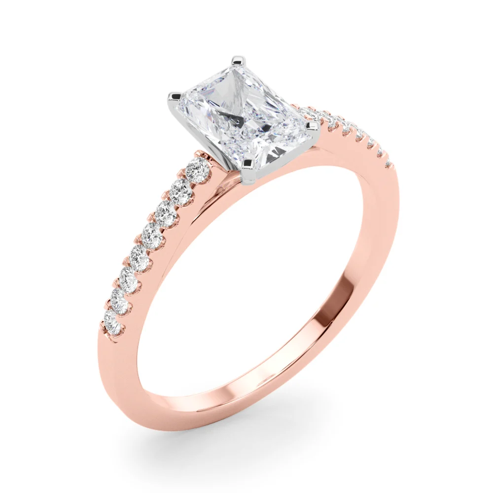 Single Row Cathedral Engagement Ring - Image 118