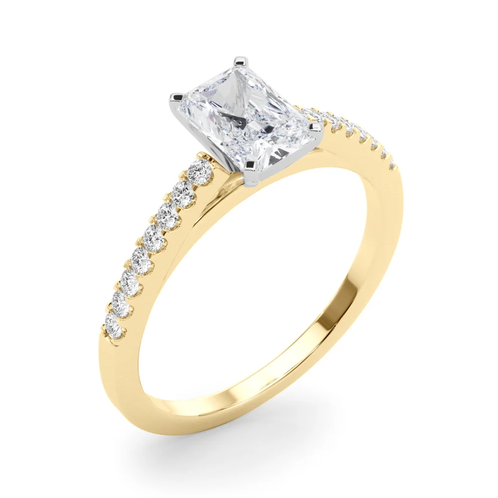 Single Row Cathedral Engagement Ring - Image 78