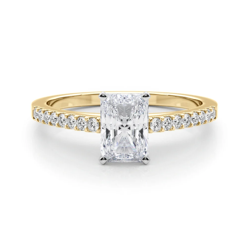 Single Row Cathedral Engagement Ring - Image 68