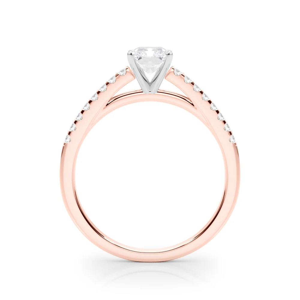 Single Row Cathedral Engagement Ring - Image 98