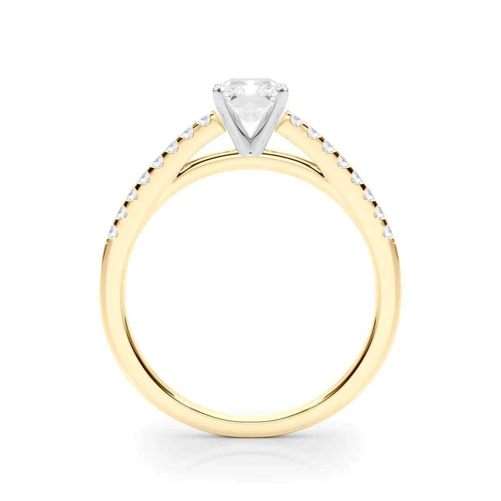 Single Row Cathedral Engagement Ring - Image 58