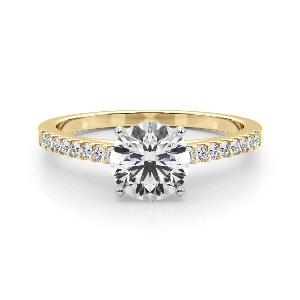 Single Row Cathedral Engagement Ring - Image 69