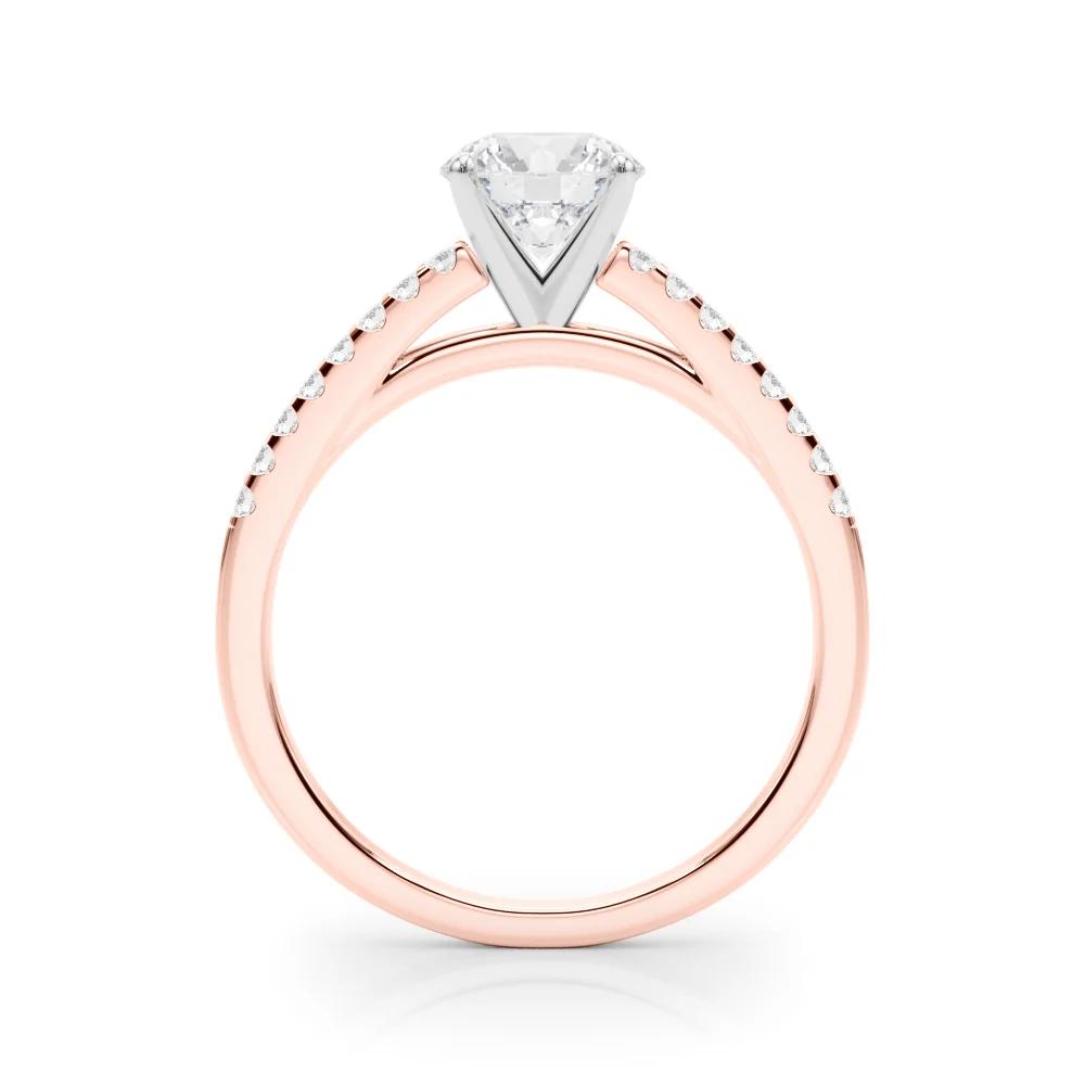 Single Row Cathedral Engagement Ring - Image 99