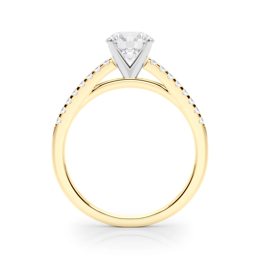 Single Row Cathedral Engagement Ring - Image 59