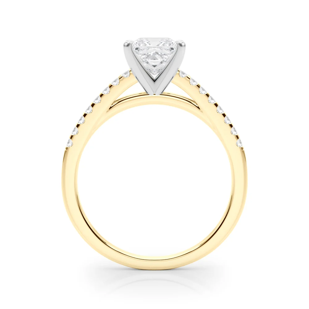 Single Row Cathedral Engagement Ring - Image 60
