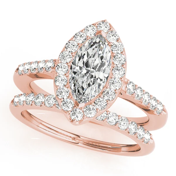 Marquise Halo Engagement Rings - Image 9