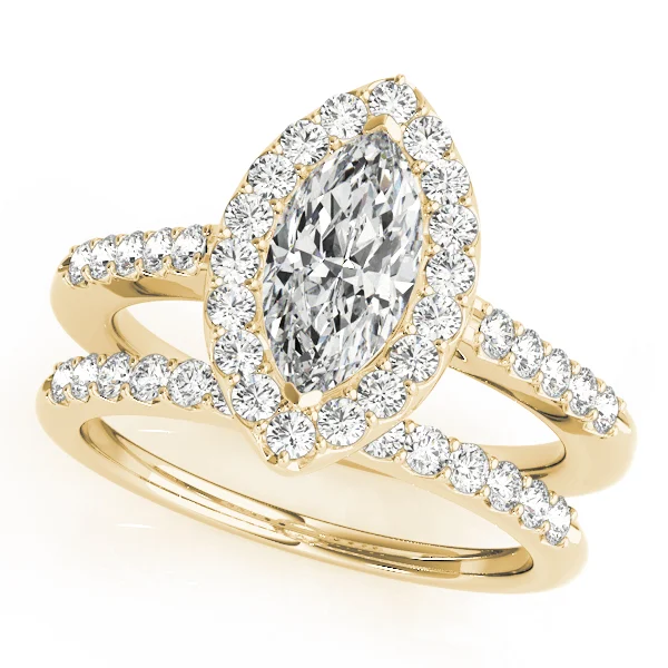 Marquise Halo Engagement Rings - Image 6