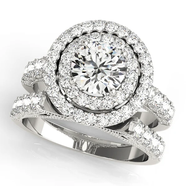 ENGAGEMENT RINGS HALO ROUND - Image 3