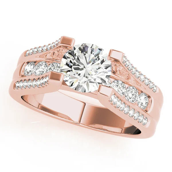 Multirow Cathedral Engagement Ring - Image 7