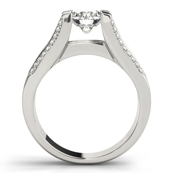 Multirow Cathedral Engagement Ring - Image 2