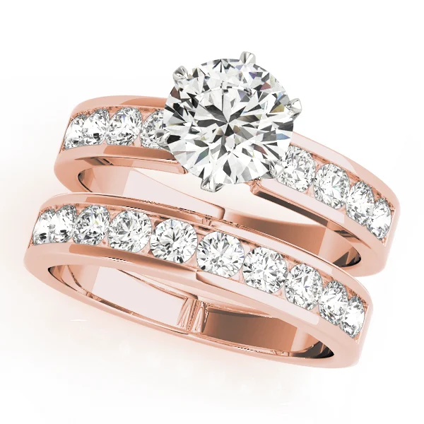 Single Row Channel Set Engagement Ring - Image 9