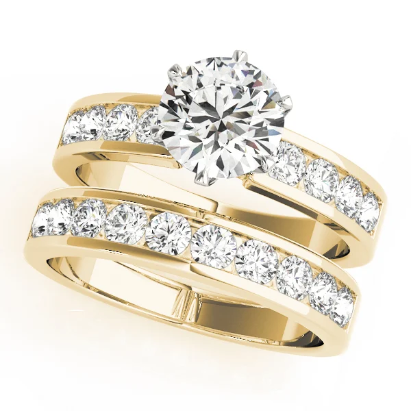 Single Row Channel Set Engagement Ring - Image 6