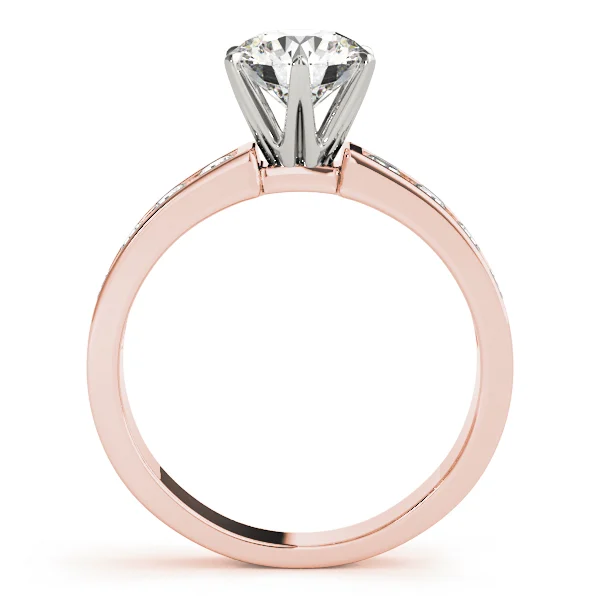 Single Row Channel Set Engagement Ring - Image 8