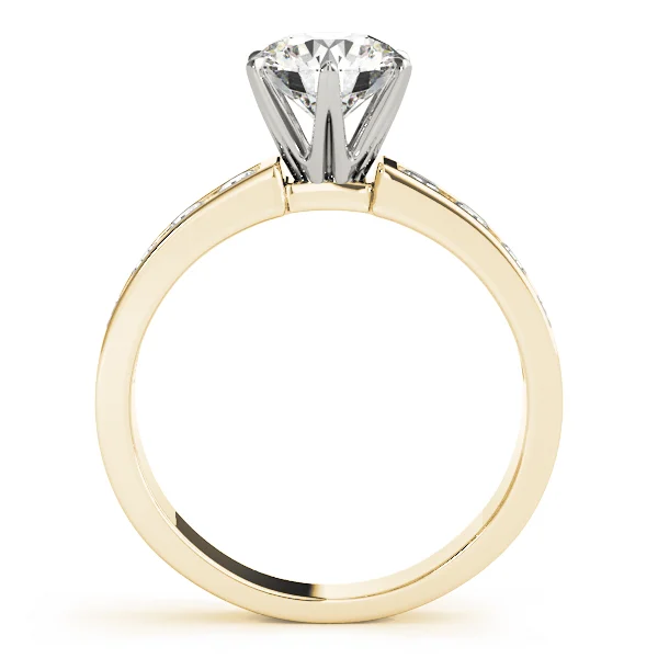 Single Row Channel Set Engagement Ring - Image 5