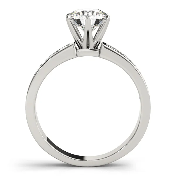 Single Row Channel Set Engagement Ring - Image 2