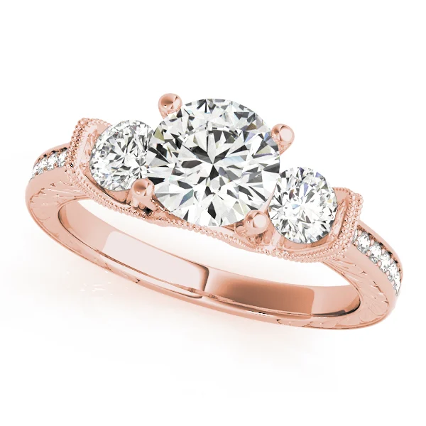 ENGAGEMENT RINGS 3 STONE ROUND - Image 7