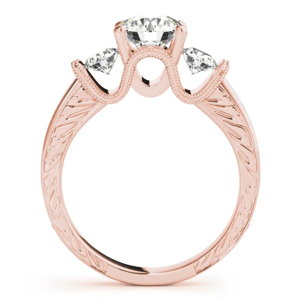 ENGAGEMENT RINGS 3 STONE ROUND - Image 8