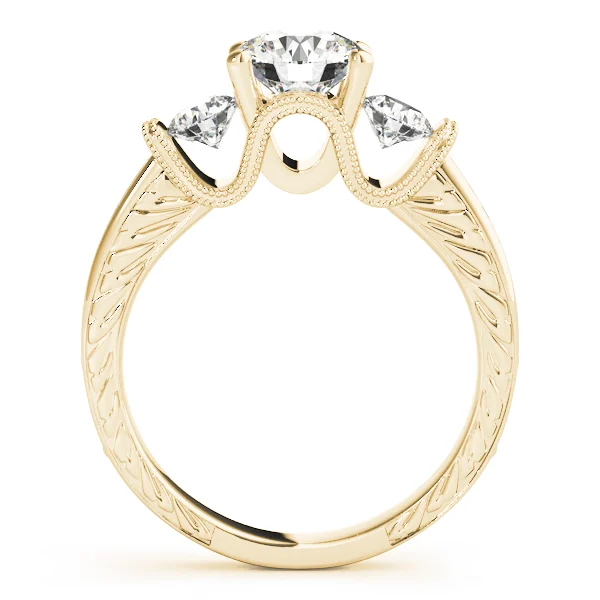 ENGAGEMENT RINGS 3 STONE ROUND - Image 5