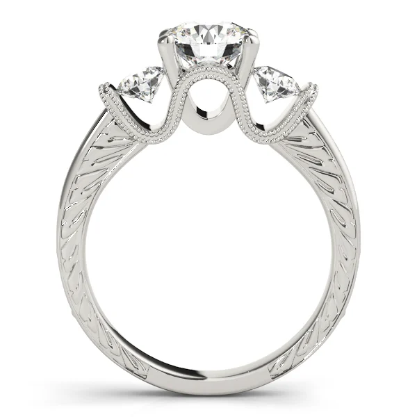 ENGAGEMENT RINGS 3 STONE ROUND - Image 2