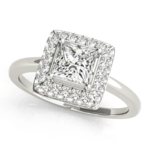 ENGAGEMENT RINGS HALO SQUARE & CUS