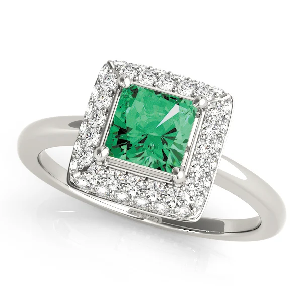 ENGAGEMENT RINGS HALO SQUARE & CUS - Image 10