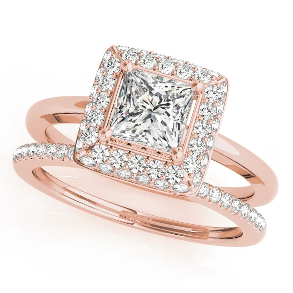 ENGAGEMENT RINGS HALO SQUARE & CUS - Image 9