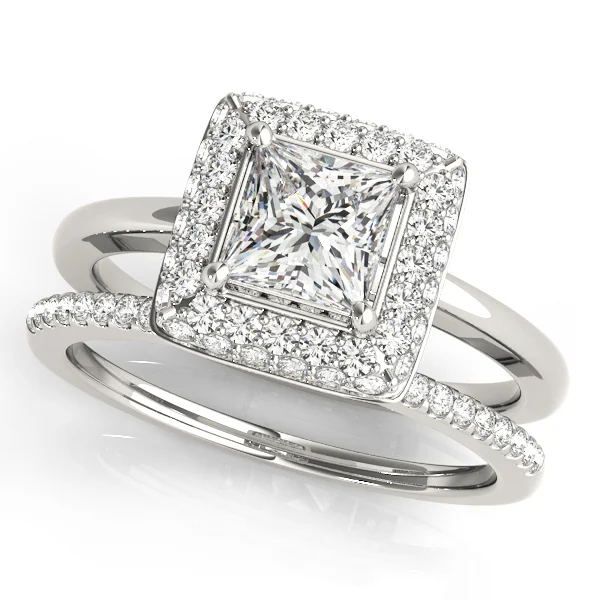 ENGAGEMENT RINGS HALO SQUARE & CUS - Image 3