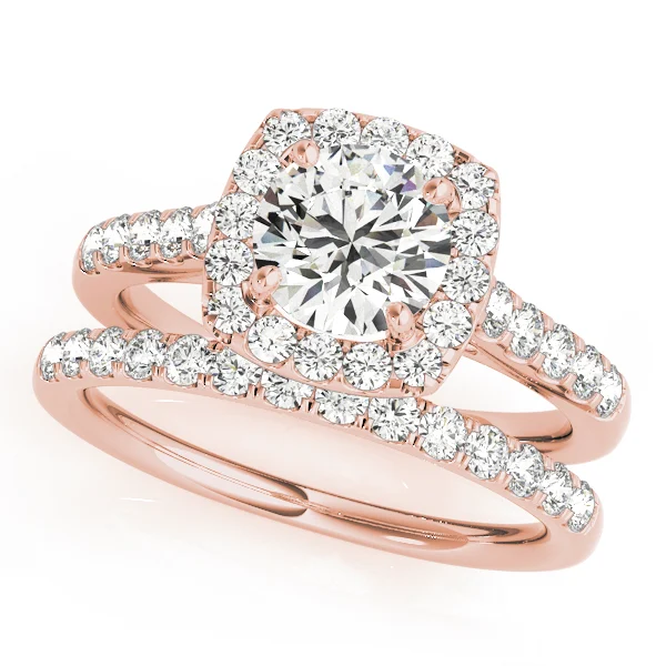 Round Diamond Engagement Ring, Cushion Halo - Image 13
