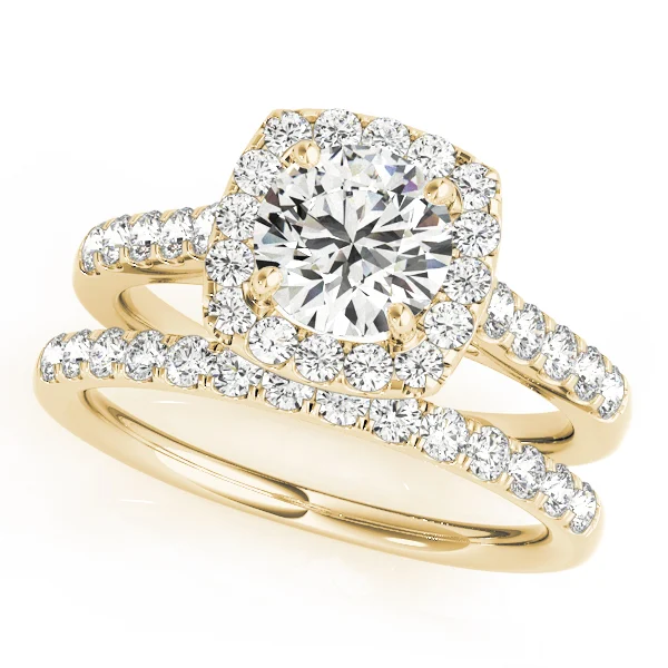 Round Diamond Engagement Ring, Cushion Halo - Image 8