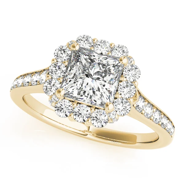 ENGAGEMENT RINGS HALO SQUARE & CUS - Image 4