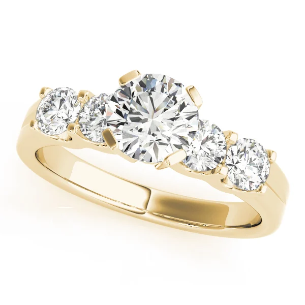 Single Row U-Prong Engagement Ring - Image 4