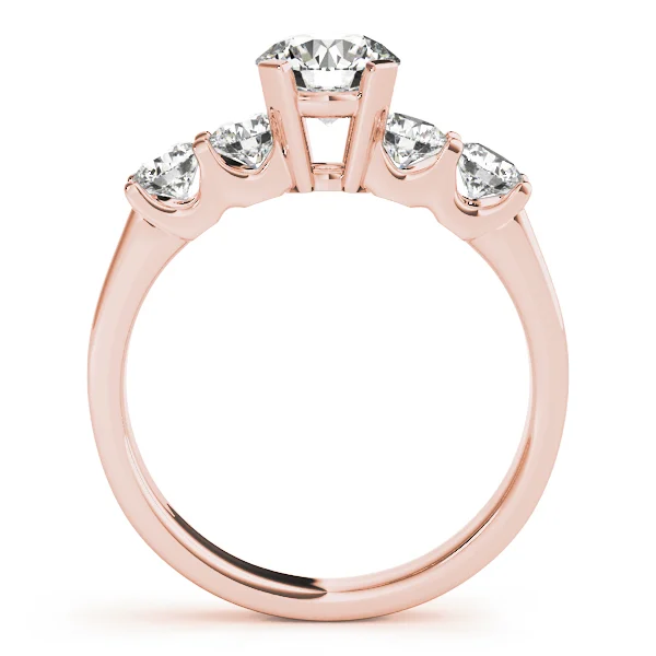 Single Row U-Prong Engagement Ring - Image 8