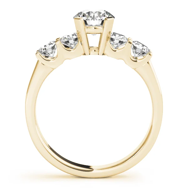 Single Row U-Prong Engagement Ring - Image 5