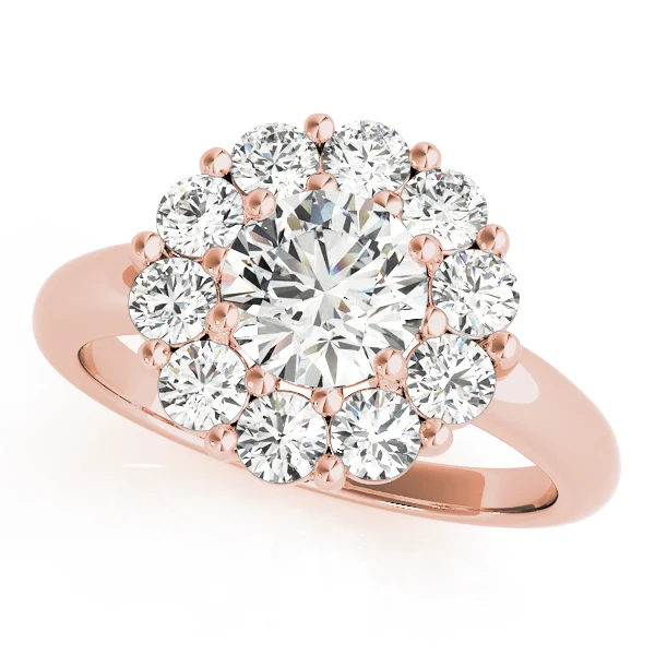Round Halo Engagement Ring - Image 7