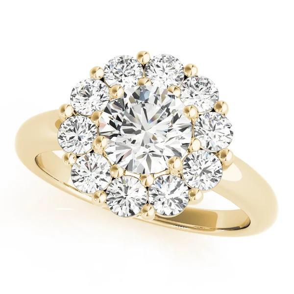 Round Halo Engagement Ring - Image 4