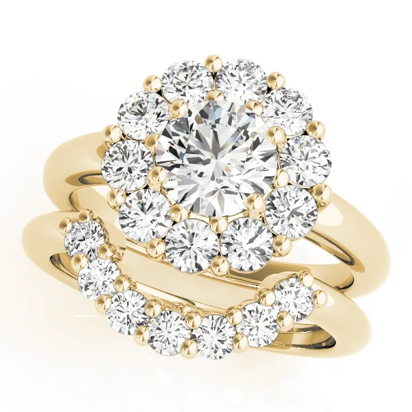 Round Halo Engagement Ring - Image 6