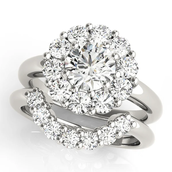 Round Halo Engagement Ring - Image 3