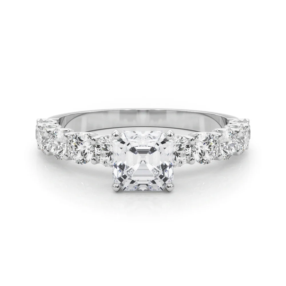 Single Row Diamond Engagement Ring - Image 99