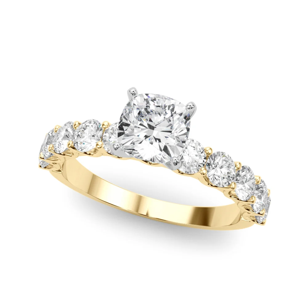 Single Row Diamond Engagement Ring - Image 53