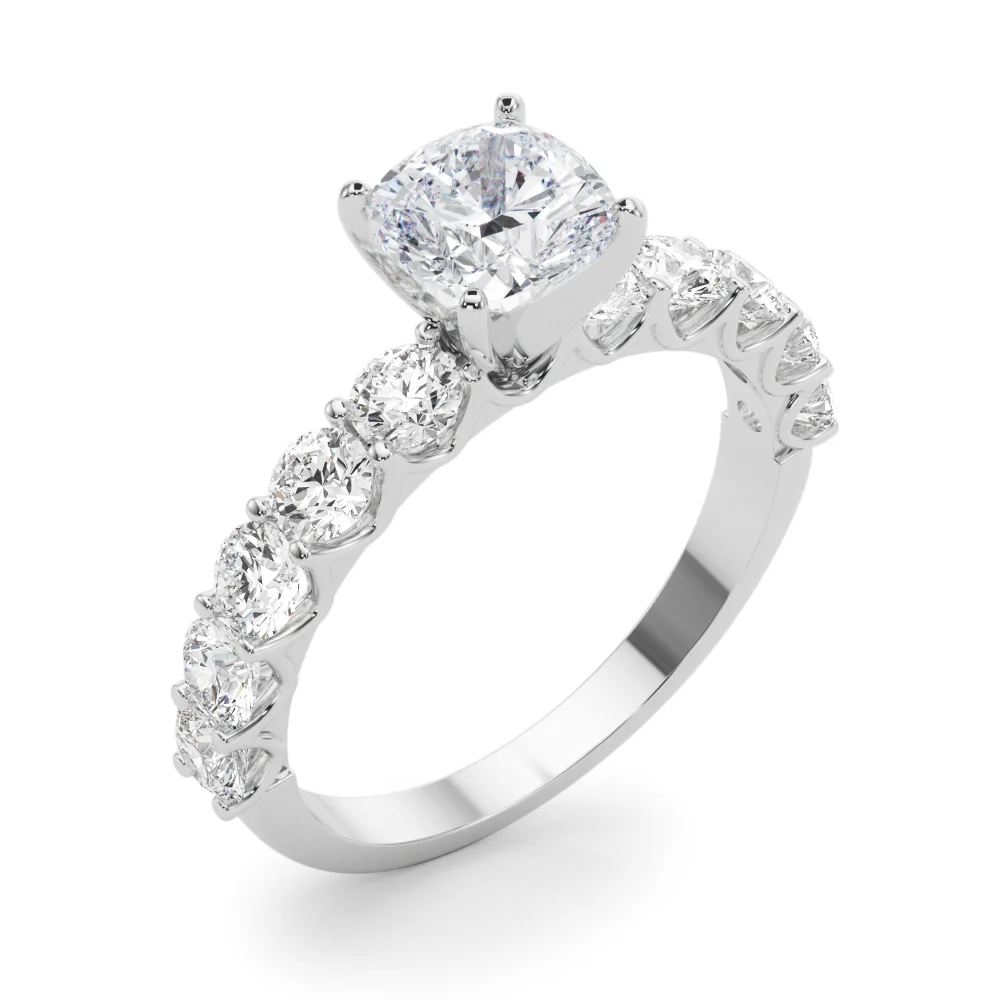 Single Row Diamond Engagement Ring - Image 52