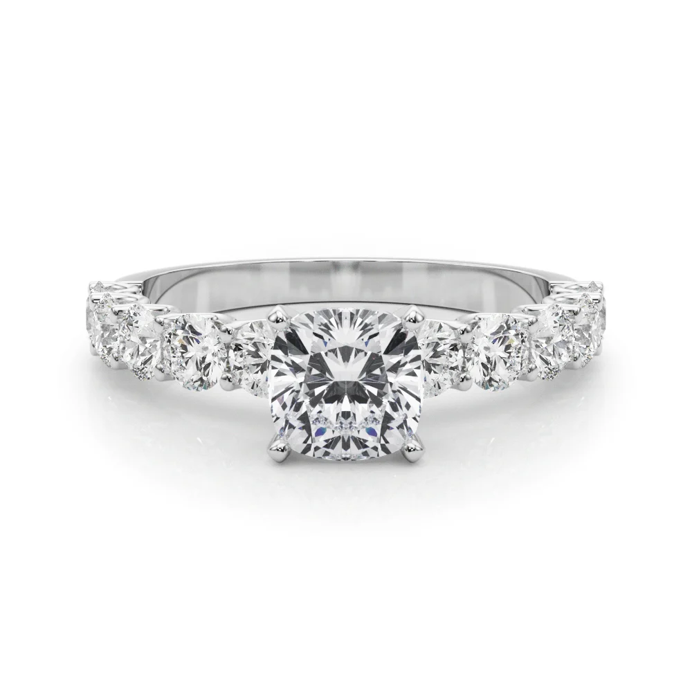 Single Row Diamond Engagement Ring - Image 51