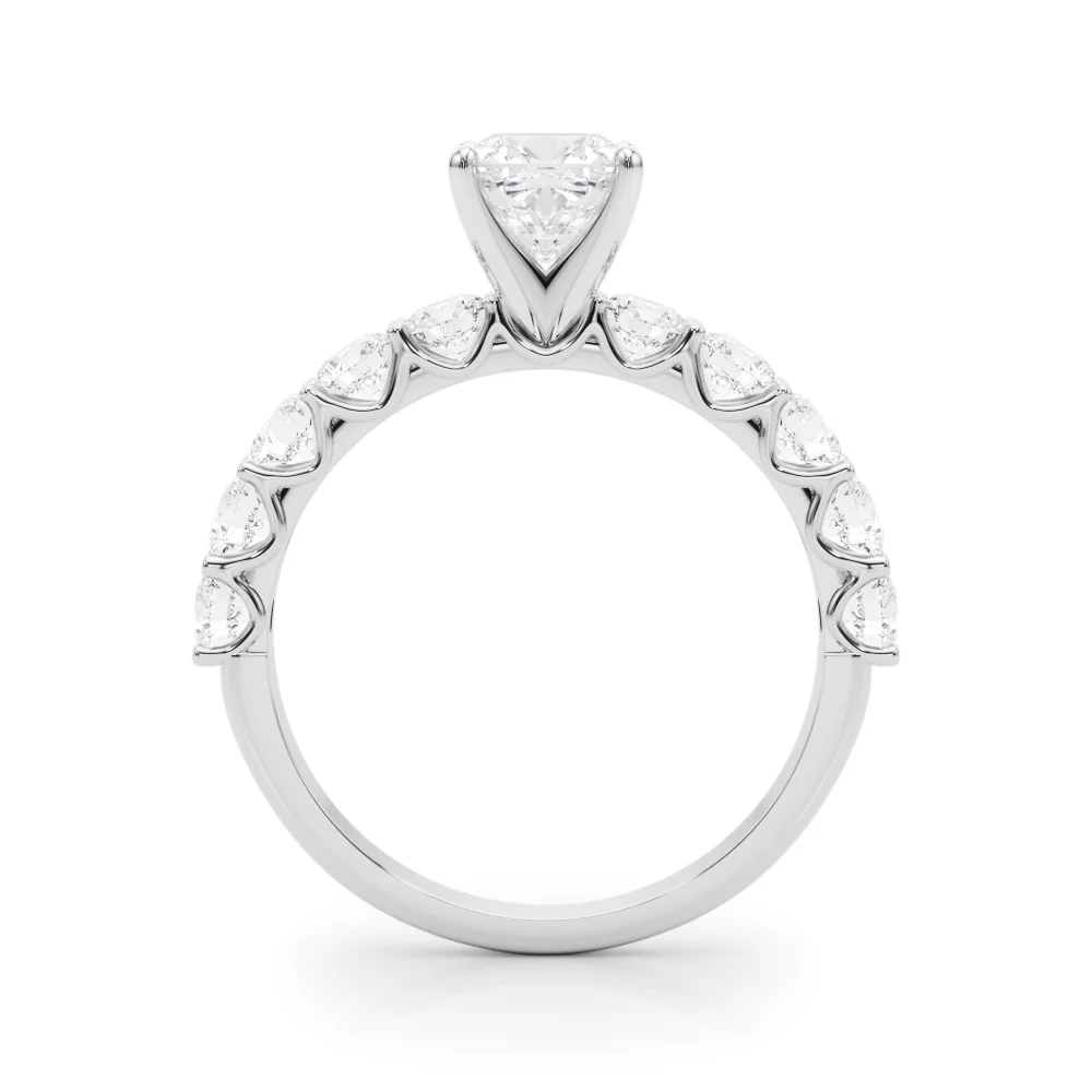 Single Row Diamond Engagement Ring - Image 50