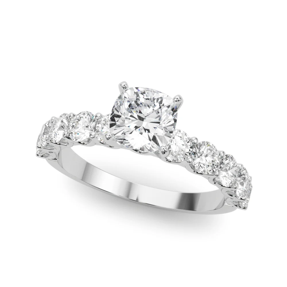 Single Row Diamond Engagement Ring - Image 49