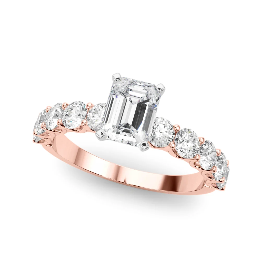 Single Row Diamond Engagement Ring - Image 21