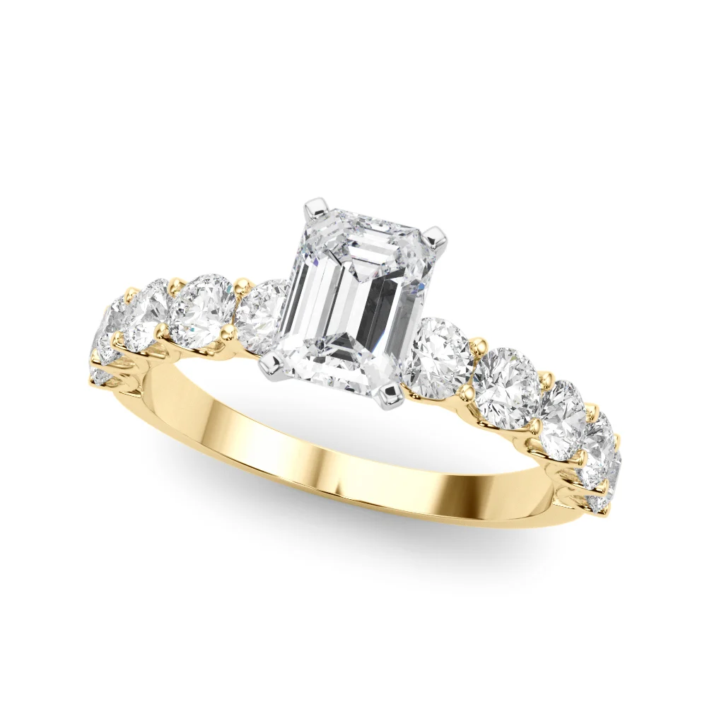 Single Row Diamond Engagement Ring - Image 17