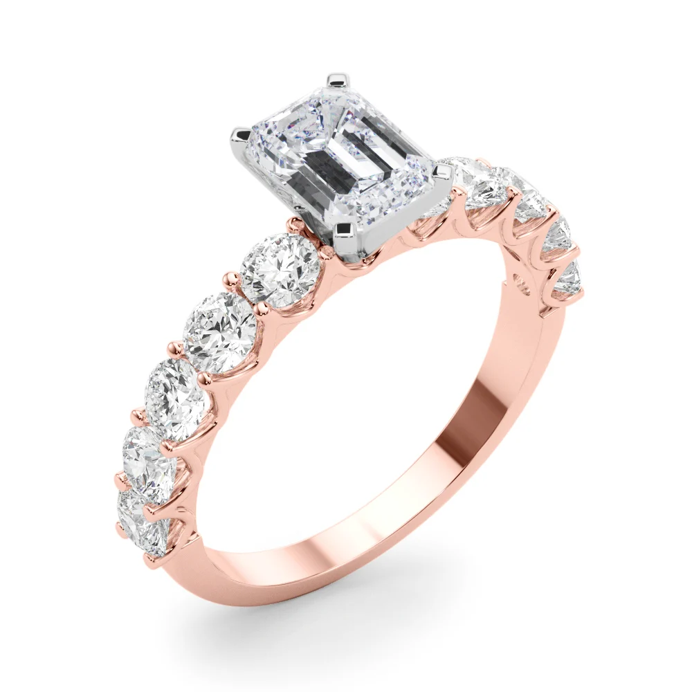 Single Row Diamond Engagement Ring - Image 24