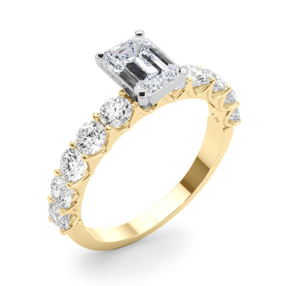Single Row Diamond Engagement Ring - Image 20