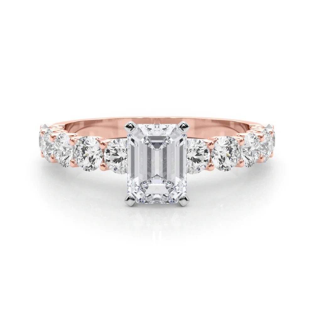 Single Row Diamond Engagement Ring - Image 23